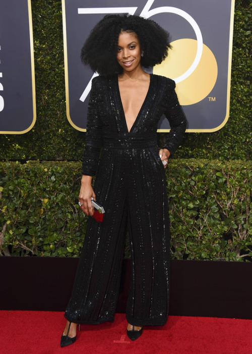 Best of Red Carpet of 2018  008/365 Susan Kelechi Watson in Monsoori – 75th Golden Globe Awards