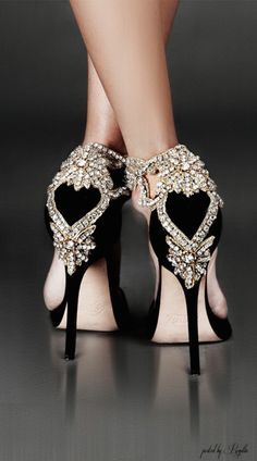 womenshoesdaily:  Aminah Abdul-Jillil. Crystal Back Embellished hand crafted Detail