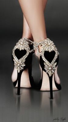 Womenshoesdaily:  Aminah Abdul-Jillil. Crystal Back Embellished Hand Crafted Detail