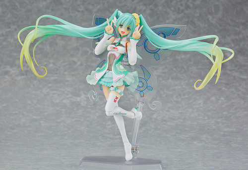 goodsmilecompanyunofficial: Figma Racing Miku 2017 version, by Good Smile Racing. 