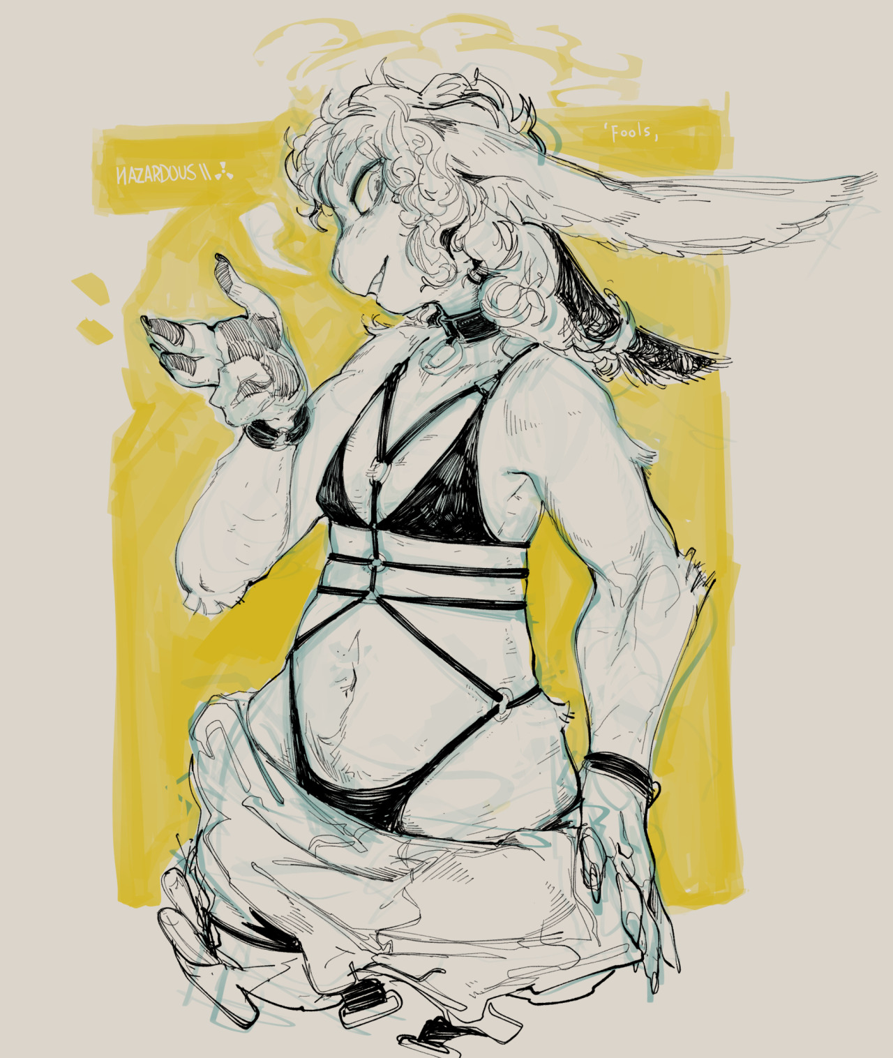 phimeirai:ALTALTits fools, @capracorvid oc, a funny bunny