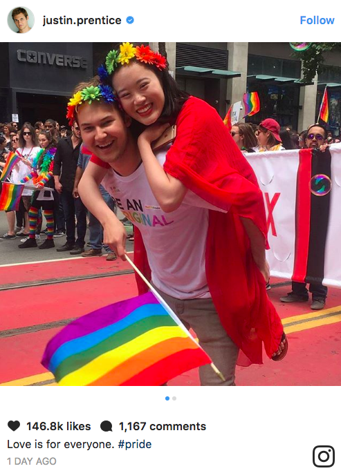 entertainmentweekly:The 13 Reasons Why cast marched in San Francisco’s Pride parade and brought us S