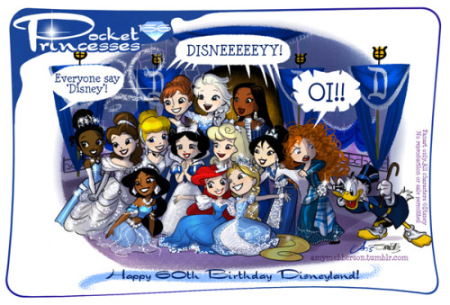 amymebberson: Pocket Princesses 156: Diamond DayHappy Birthday, Disneyland (aka my personal rec room