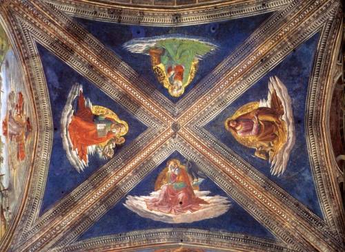 Vaulting of the Tornabuoni Chapel, 1490, Domenico GhirlandaioMedium: fresco