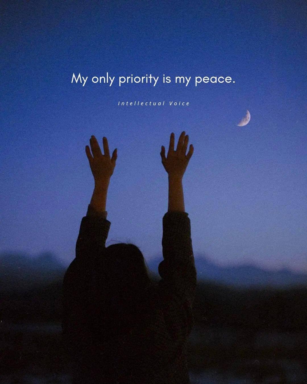 Quotes 'nd Notes - My only priority is my peace. via Intellectual...
