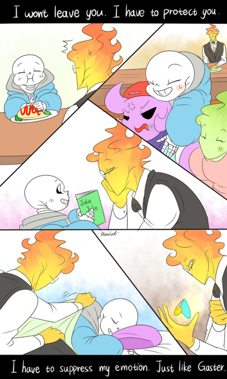 mooncatyao:  [Suppress] Grillby & little SansWELL~Gaster is coming soon~~~And the New series will start~~<First part>(Previous)/(NEXT)[GLS timeline]You can support me on KO-FI ~ ☕  About detail~