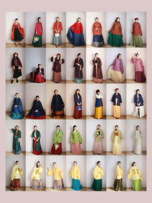 hanfugallery:annual daily fashion summary of chinese hanfu via 大明时尚搭配频道
