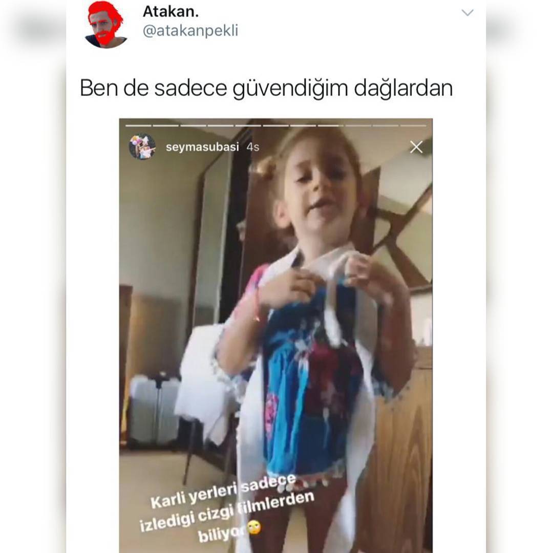 Karlı dağları sadece...