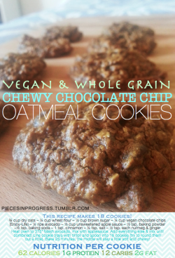 piecesinprogress:  It’s official, I’ve become a cookie monster! We have advisory meetings every week and it’s the perfect excuse to break out the baking sheets and try some new recipes! I’ve been really busy so I wanted an easy cookie that I could