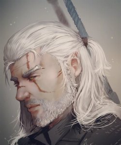 rum-locker:  Geralt of Rivia fan art. By