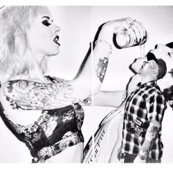 alysha:  walnutwax:  Pour me another drink @alyshanett #londontattooconvention foto skillz by @tomoose  ha i was there in spirit!