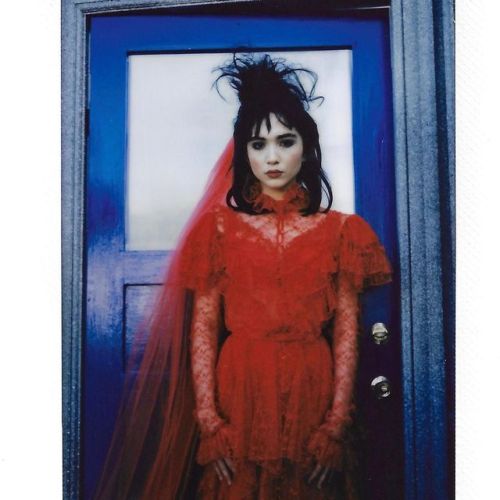 “rodarte: Love ❤️ @rowanblanchard dressed as Lydia Deetz for @cinespia’s season opening film: Beetle