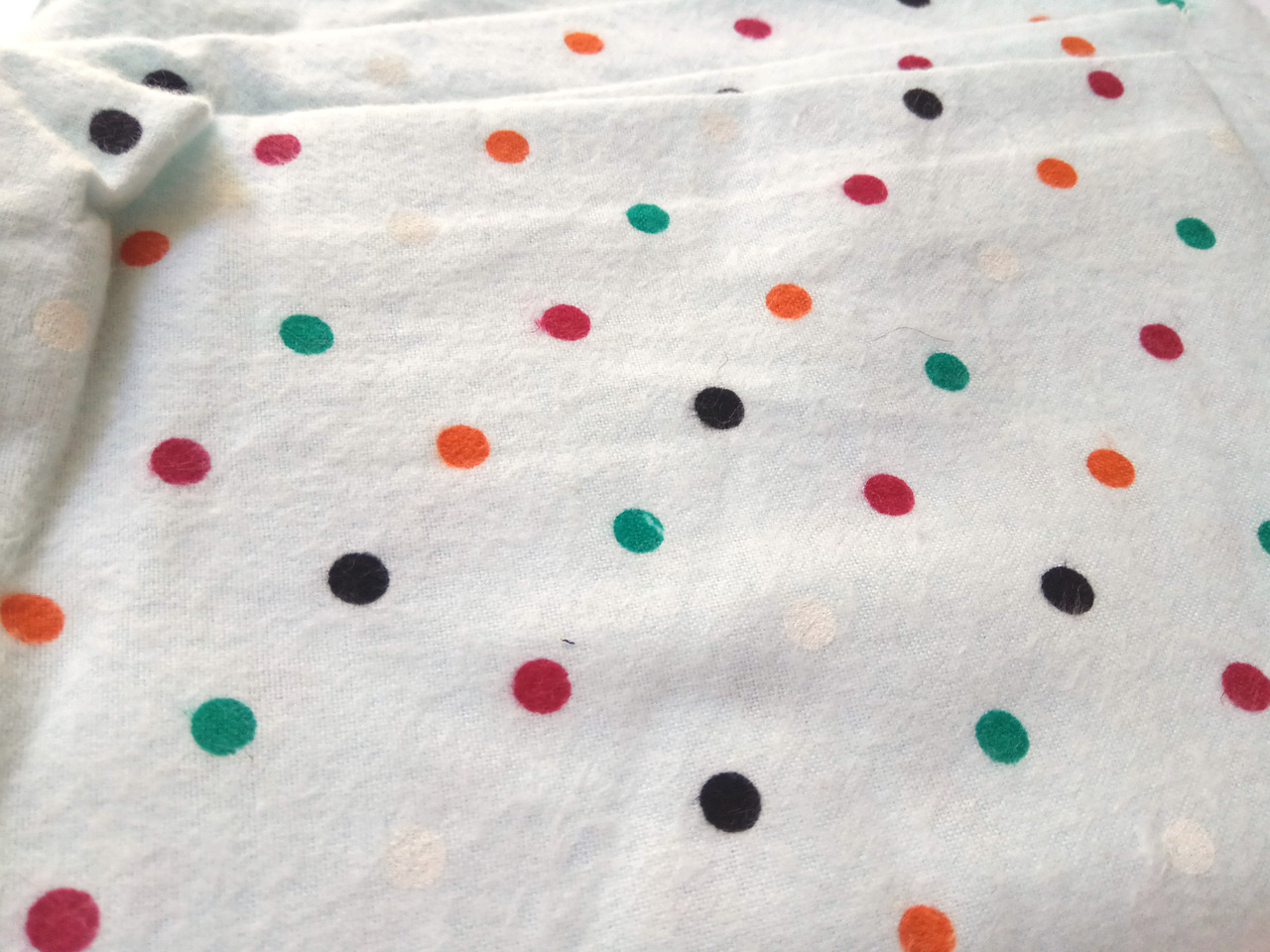 Cute vintage flannel fabric (1980s)