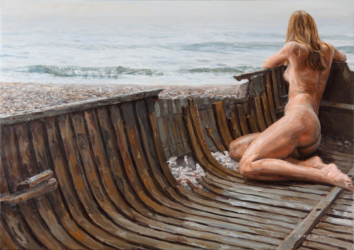 mixed-art:   by Michele Del Campo - The Broken Boat