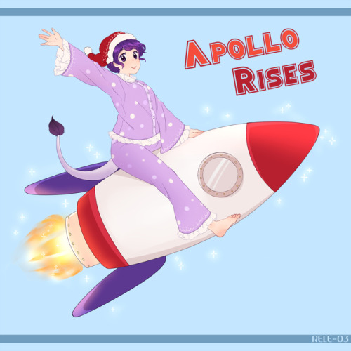 amemenojaku:Cover art I drew for an album Releska released at C89 - Apollo Rises! It’s available on 