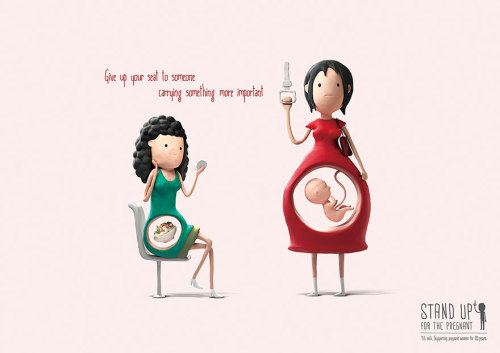 the-awesome-quotes:    Cute Illustrations Remind Us Why Pregnant Women Deserve Our Seats More Than We Do 