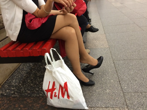 Shoeplay in metro. Do you love such scenes in public placeses?