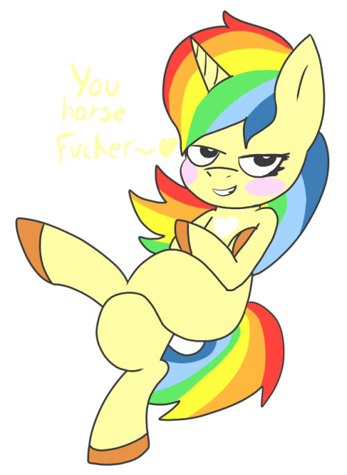 thensfwmaj:Welp decided to jump of the Para Train the @shinonsfw is drivingi regret nothing~ you wouldn’t fuck a smug bootleg pony, would you?