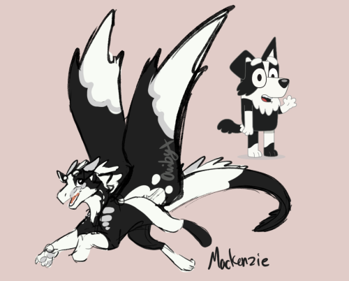 Bluey Characters As Wings Of Fire Dragons