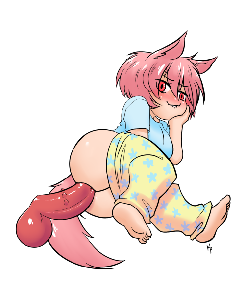 kpnsfw:  Aria the strawberry ice cream catgirl 