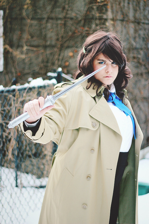 kikistiel:So this was cold as balls.I was excited to go shoot some photos of my completed fem!Cas co