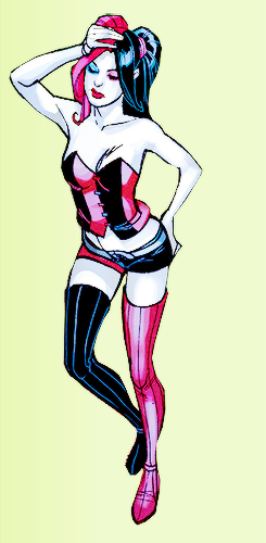 aegontargaryen:  Harley Quinn’s outfits from Issue #5-8 (2/?)  