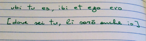 benzebu:Ubi tu es, ibi et ego eroBene.