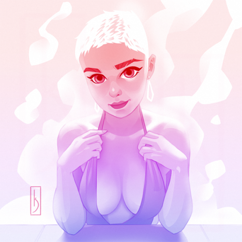 dreln:  Nightly Art - I did up some fanart of the lovely Stefania Ferrario tonight. Check her work out at  @stefaniaferrario <3 <3 <3