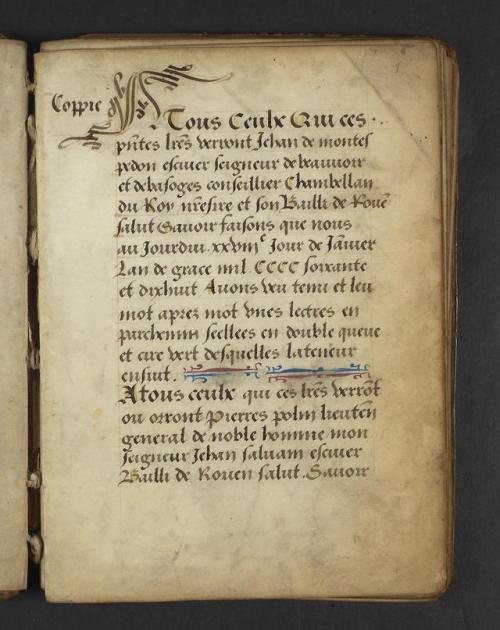 LJS 416 Regulations for mills and bakeries, written in Rouen, between August and October 1518Officia