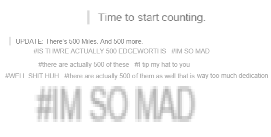briginator:  briginator:  i would walk  and i would walk  more  