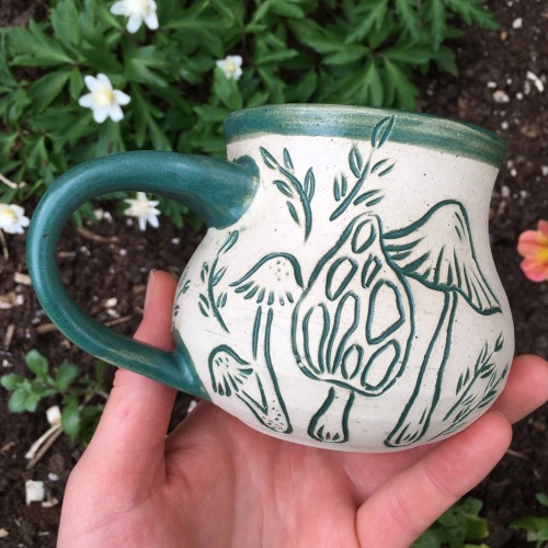 sosuperawesome:Mushroom Mugs and PlantersRosehill Pottery on Etsy