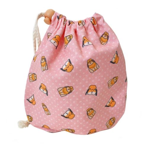 Orange Apollo&rsquo;s Bunny, Rabbit Drawstring Pouch  orangeapollo.etsy.com  #rabbit #bunny #hol