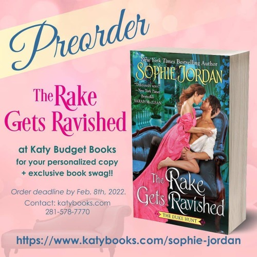 It’s time again! #Preorder #TheRakeGetsRavished from my local bookstore @katybudgetbooks! #shopsmall #shoplocal #shopindie #shopindiebookstores @avonbooks #avonromance #readromance #historicalromancebooks #historicalromance #bookstagram
Reposted with...
