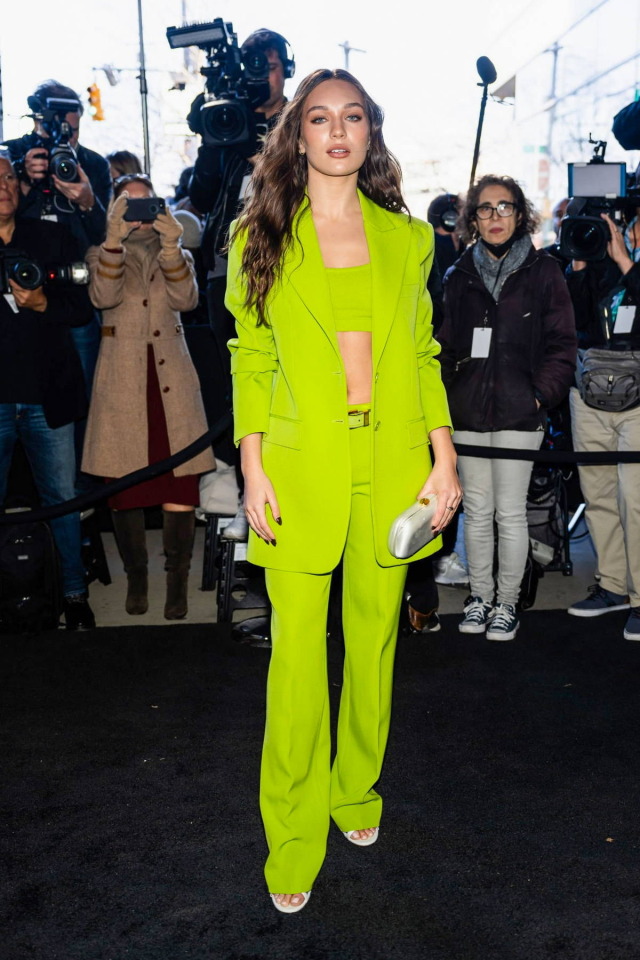 MADDIE ZIEGLER at the Michael Kors FW23 RTW Show on February 15th 2023 in New York City wearing MICHAEL KORS  
Maddie 