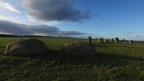‘Long Meg and her Daughters’ Stone Circle, Penrith, Cumbria, 4.2.17. Some lovely long sh