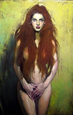 artbeautypaintings:  Cascading hair - Malcolm