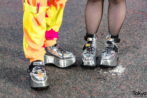 Japanese couple Masao and Takako - who we often see around the streets of Harajuku - wearing matchin