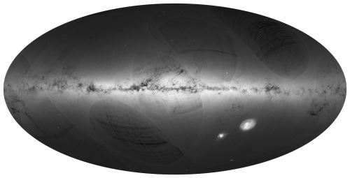 Gaia’s First Sky Map, AnnotatedCredit: ESA/Gaia/DPAC