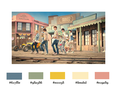 kweenjinyoung:  B1A4 + Color Palettes [inspired by x] 