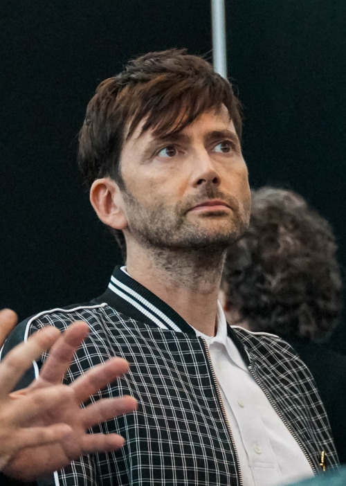 David Tennant - at New York Comic Con 2018 to promote Good Omens(also featuring Michael Sheen’s hand