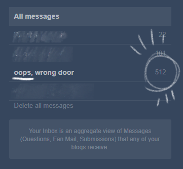 oh my god I didn’t realize how bad this had gottenYYYYYYIKES I’M BAD AT RESPONDING&hellip;