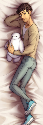 trashyhenli:  hamada-shi:  elesmut:  i drew the back for this pillow, and dorlu colored it!!!   Well hello there  MY LIFE IS COMPLETE. TADASHI BODY PILLOW IS REAL.NOW TO BUY IT. 
