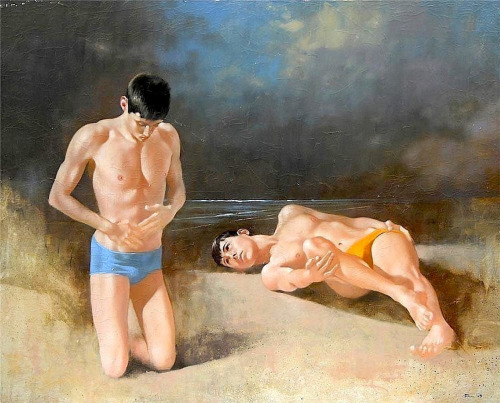Robert Bliss, Two Bathers, 1962