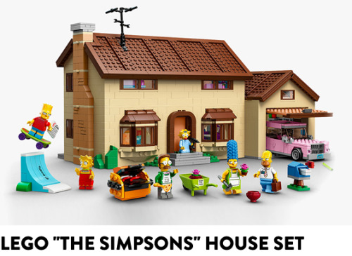 Next month you will be able to purchase a Simpsons-themed LEGO set depicting their house and complet