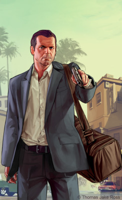 videogamenostalgia:  GTA V Created by Thomas Jake Ross (via: assorted-goodness)