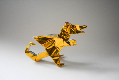 Dragons, Winged Wolf, Griffin designed by John Montroll | folded by | instructionsShame it was a clo