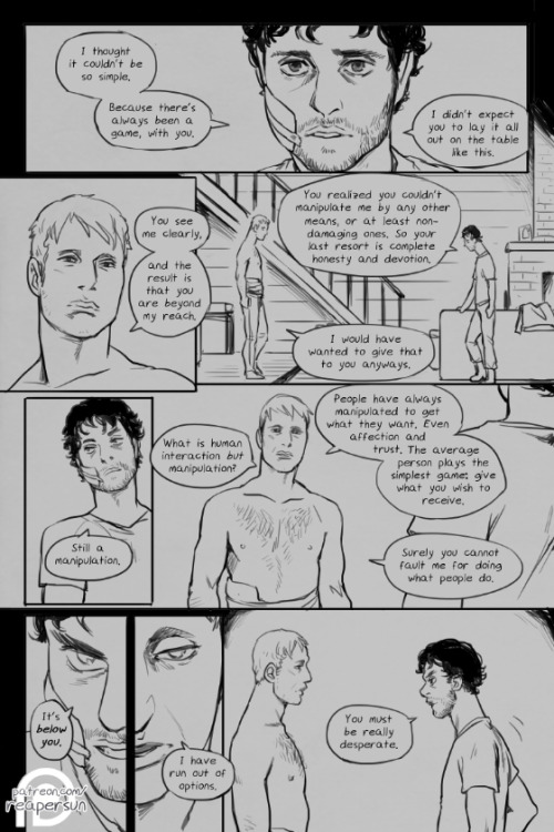 ~Wayfinding on Patreon => Reapersun@Patreon~<-Page 7&8 - Page 9&10 - Page 11&12->Wayfinding is a post s3 Hannigram story that is being funded through my Patreon; please consider a signal boost or pledge if you enjoy it. Check the