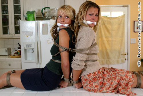 kiltedpatriot:  secsinbondage:  Who’s Cuter Part 13   Home invading, capturing & rendering helpless gorgeous blondes Jana Cova & Lena Shelby, was easy. Deciding which one will be going first, is hard. lol. ;)