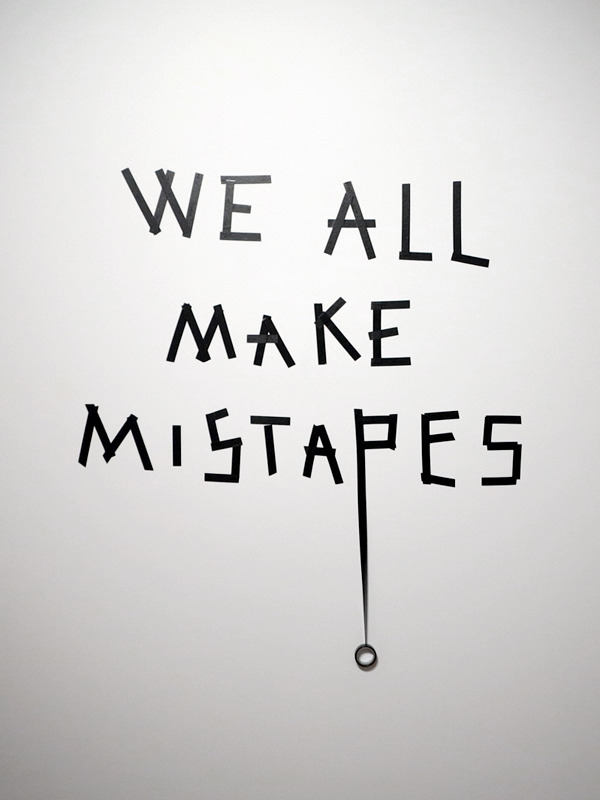 visual-poetry:  »mistapes« by anatol knotek (+) currently exhibited at the town
