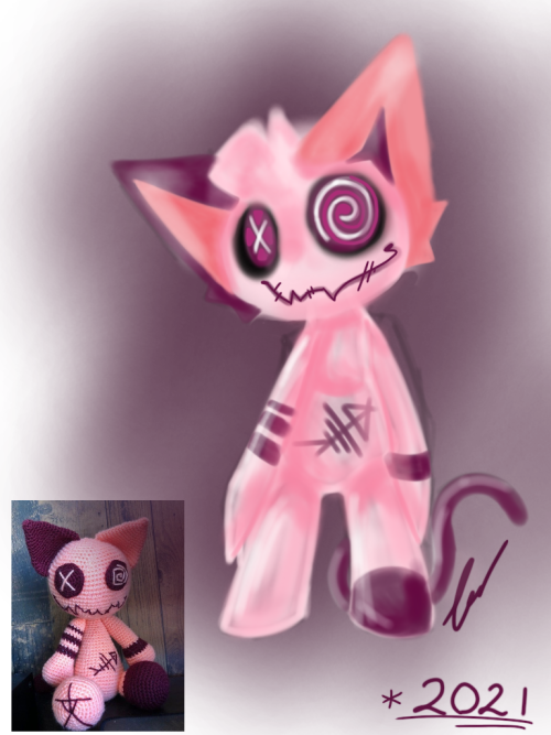 Drawing Of A Cool Doll I Found On Pinterest!
